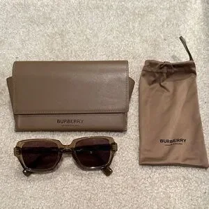 Burberry | Accessories | Burberry Tan Sunglasses With Case  display picture 3